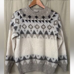 Authentic 100% Wool Hilda Ltd. Fairisle Sweater